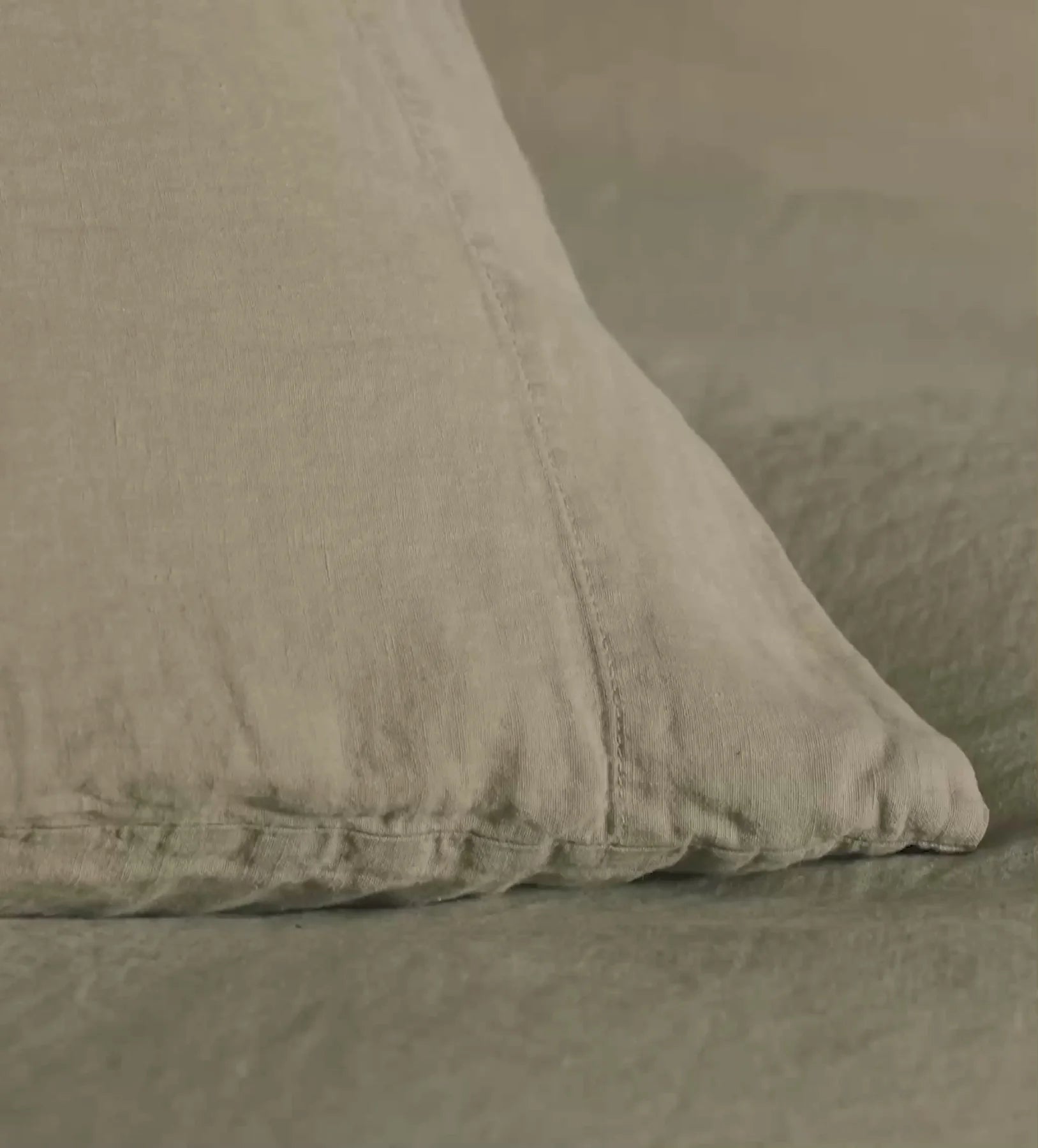 Soft Sage 100% Linen Pillowcase
