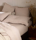 Conker Sid Stripe 100% Linen Pillowcase